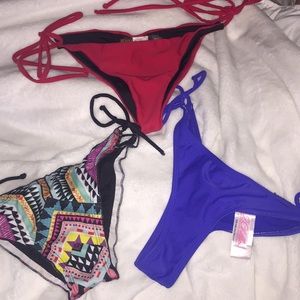 3 SUPER CHEEKY BIKINI BOTTOMS